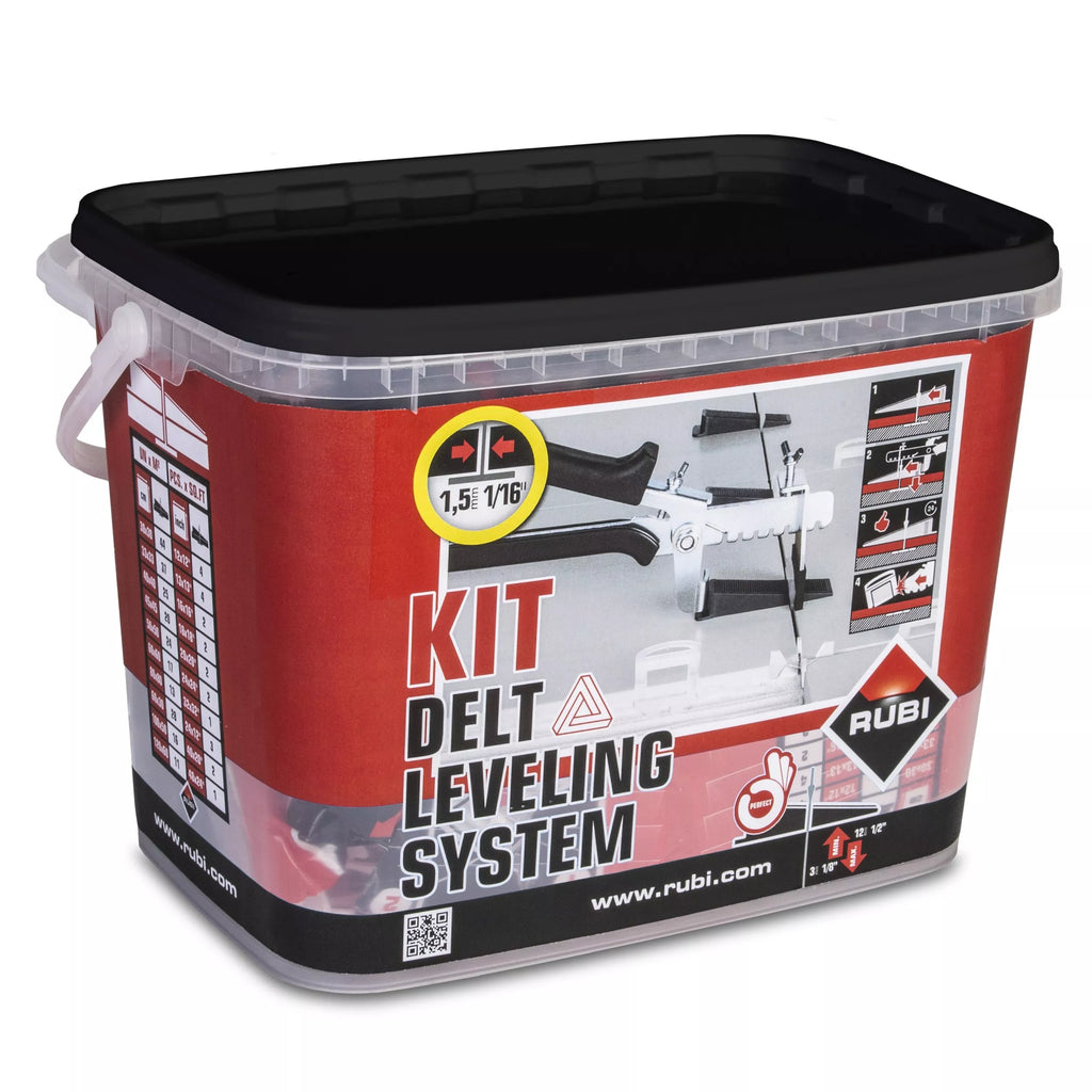 Rubi delta leveling system at Falco + Petra Surfaces in Long Beach, CA