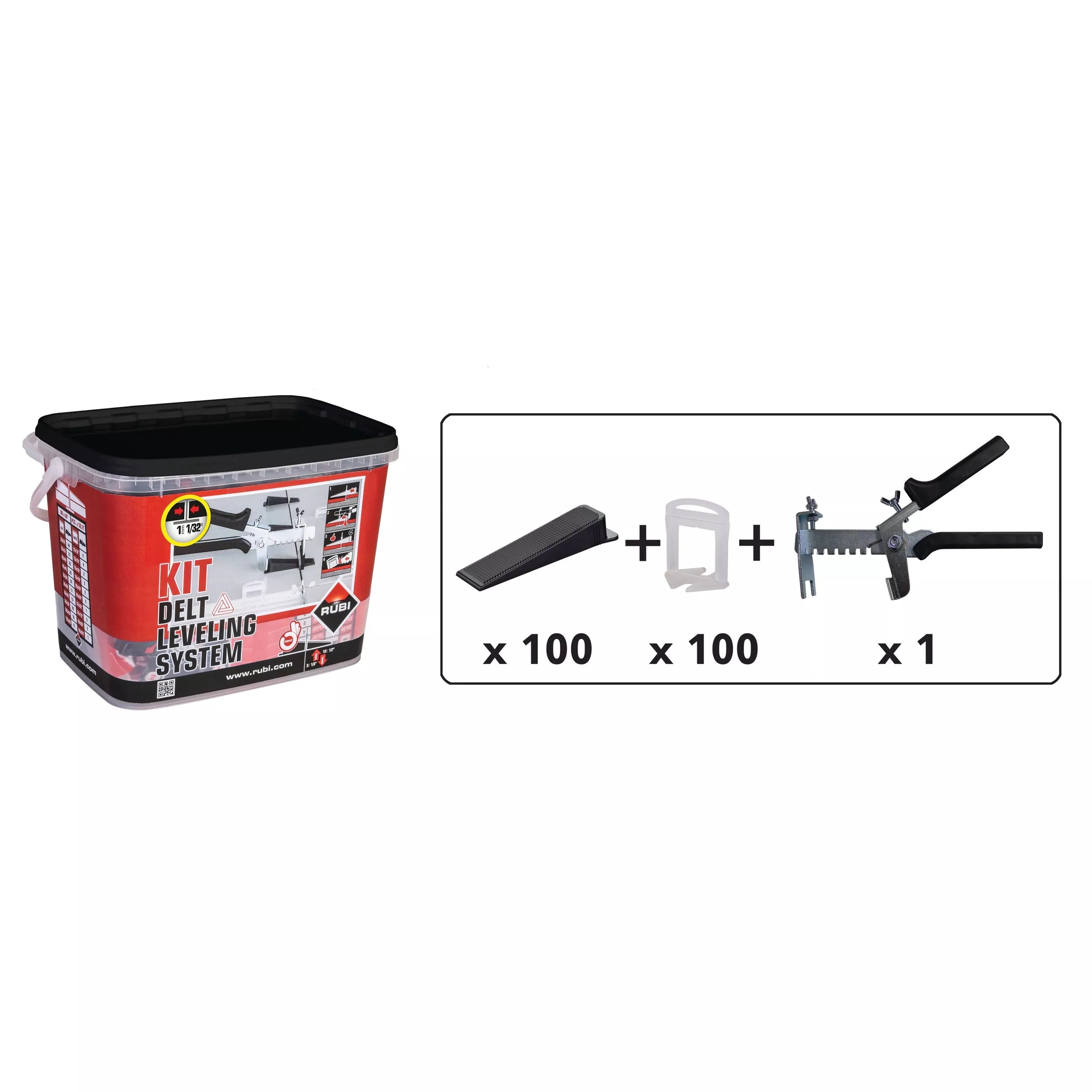 Rubi delta leveling system kit at Falco + Petra Surfaces in Long Beach, CA