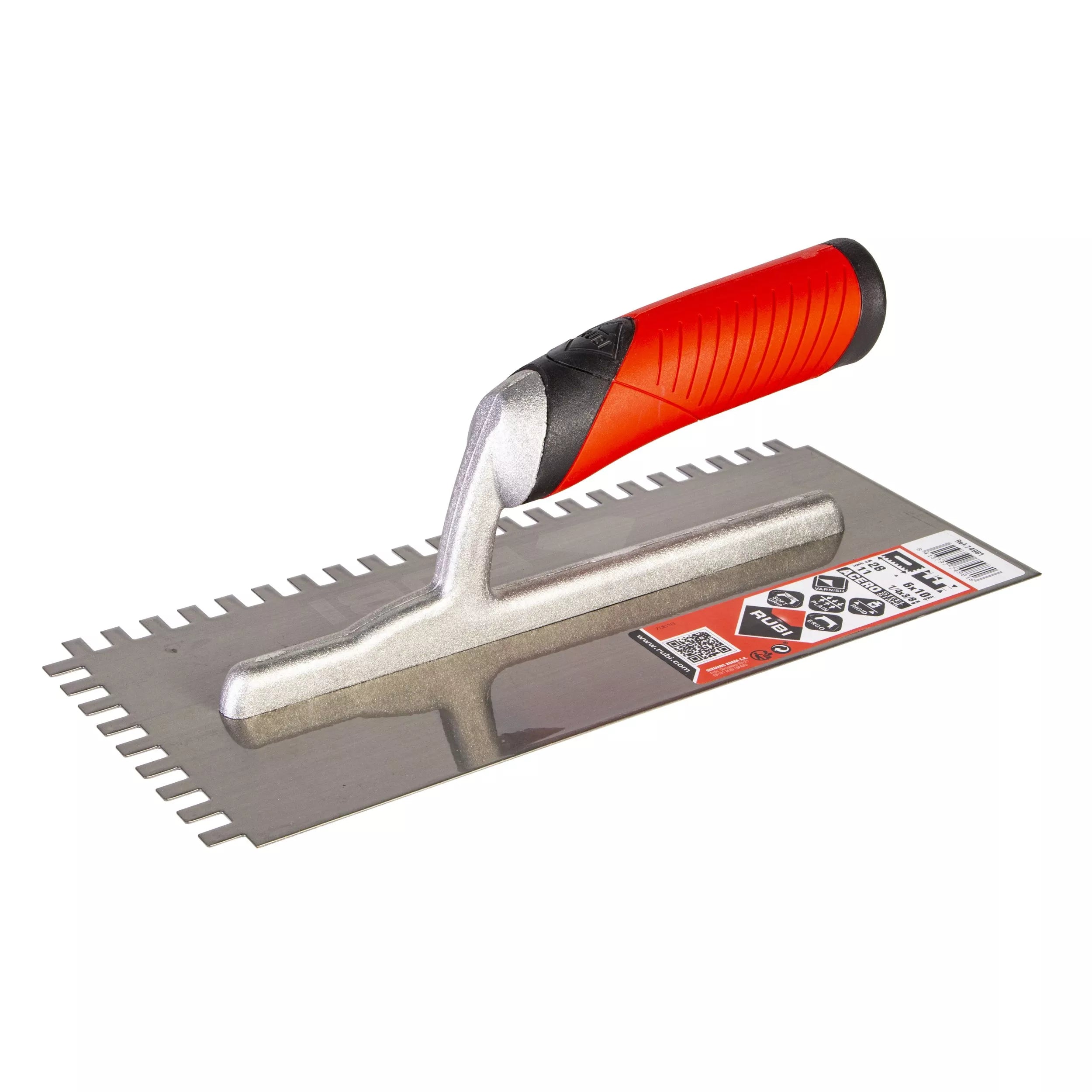 Rubi jagged trowel at Falco + Petra Surfaces in Long Beach, CA