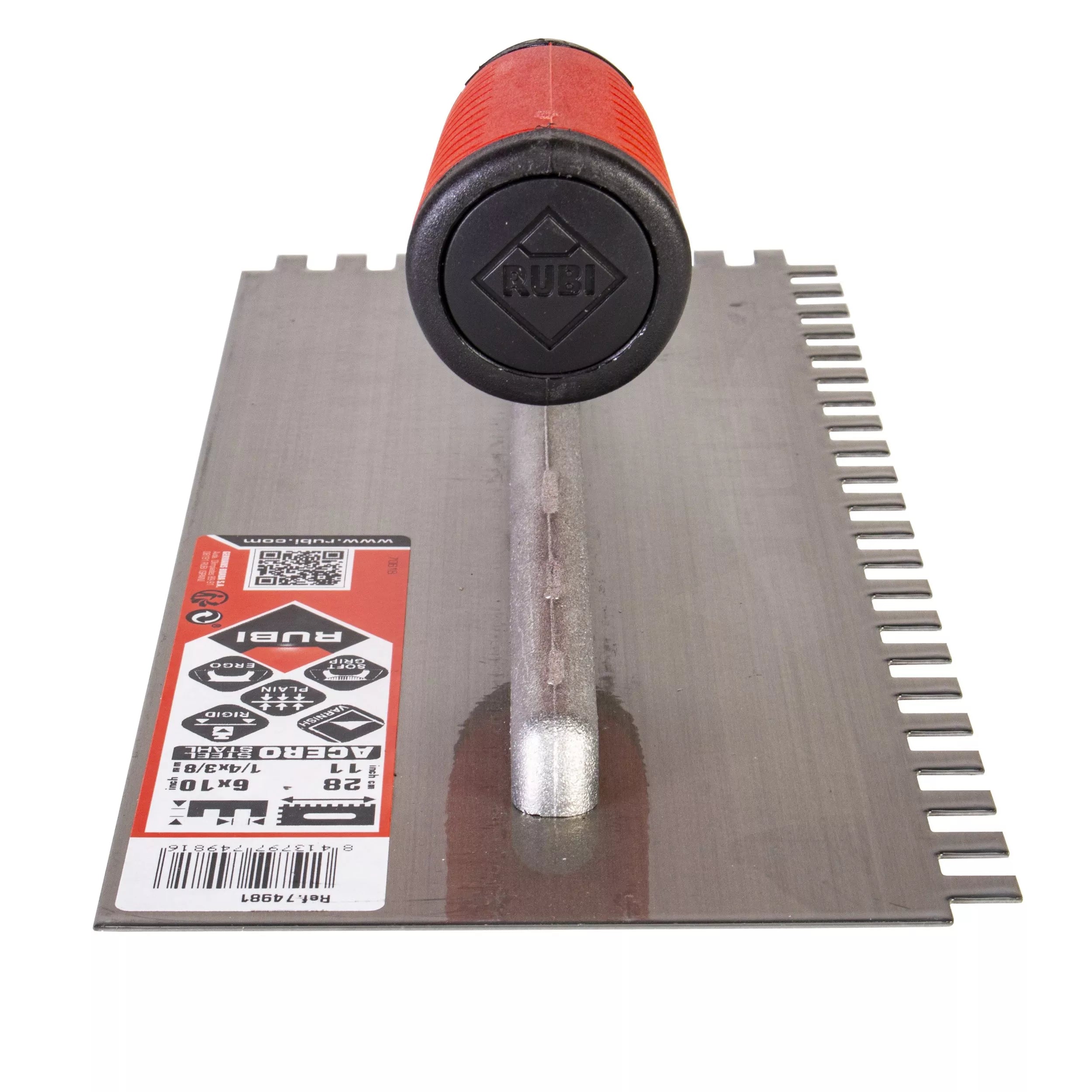 Rubi jagged trowel at Falco + Petra Surfaces in Long Beach, CA