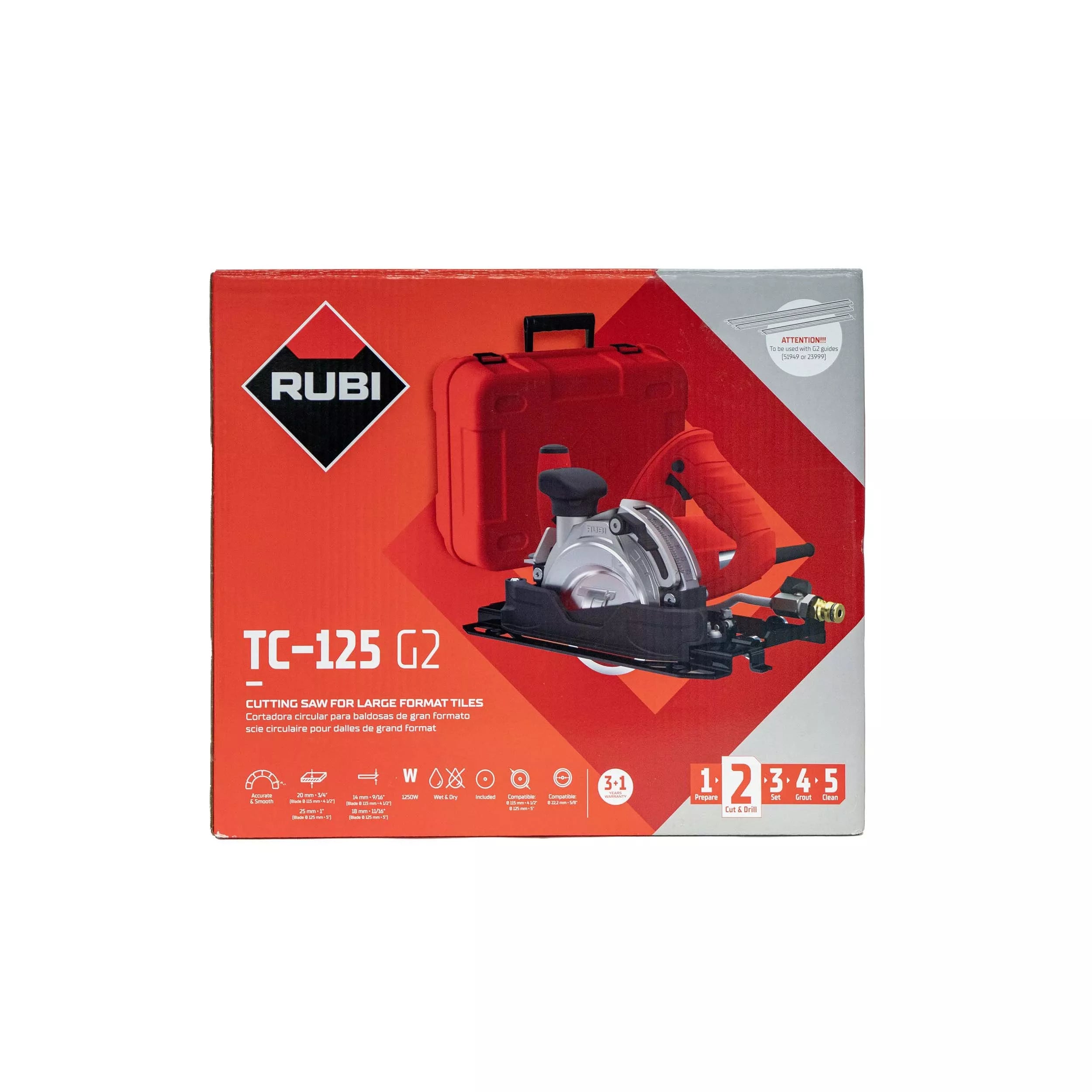 Rubi TC125 circular saw tool at Falco + Petra Surfaces in Long Beach, CA