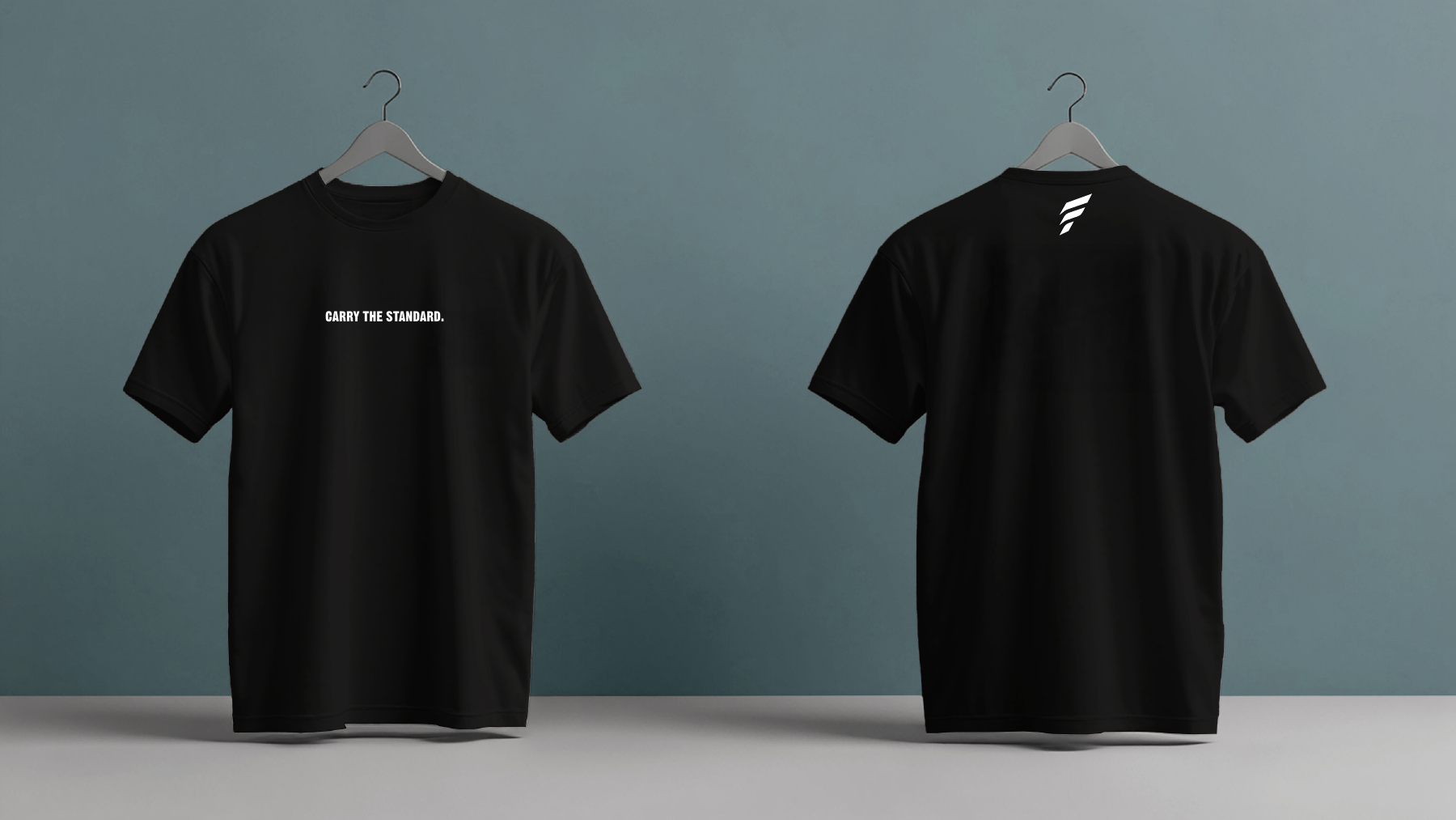 Falco + Petra Carry the Standard Shirt, front and back views